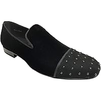 Mezlan ABEL Men's Black Velvet Loafers