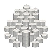 BOLSIUS 50 Unscented Tea Lights - 8 Hours Burn Time - Premium European Quality - Consistent Smokeless Flame - 100% Cotton Wick - Dinner, Wedding, Party, Restaurant, Spa, Church, & Home Décor Tealights