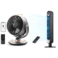 Dreo Smart Fans for Bedroom (DR-HAF004S) Tower Fan 42 Inch, Cruiser Pro T1 Quiet Oscillating Bladeless Fan