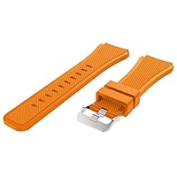 20mm 22mm Universal Silicone Strap Compatible with Most Watches with 22MM Watchbands (Color : Orange, Size : 22mm Universal)