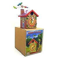 Clockwork Wind Up Toy Spring Tinplate Toy, Birds House Toys Adult Bedroom Decoration Party Favor