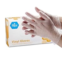 MedPride General Purpose Powder-Free Vinyl Gloves, X-Large (Pack of 100)