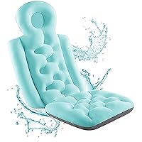 Full Body Bath Pillow,Premium Waterproof Bath Pillow Cushion,Home Spa Headrest,Fits All Bathtub, Spa Tub