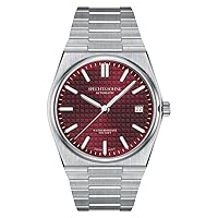 Wine Red Men's Mechanical Wristwatch NH35 Automatic Watches Sapphire Crystal 37MM Stainless Steel Waterproof