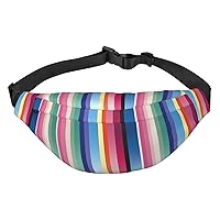 Striped Designs Fanny Pack for Men Women Crossbody Bags Fashion Waist Bag Chest Bag Adjustable Belt Bag