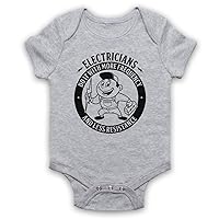 Unisex-Babys' Electricians Do It with More Frequency and Less Resistance Baby Grow