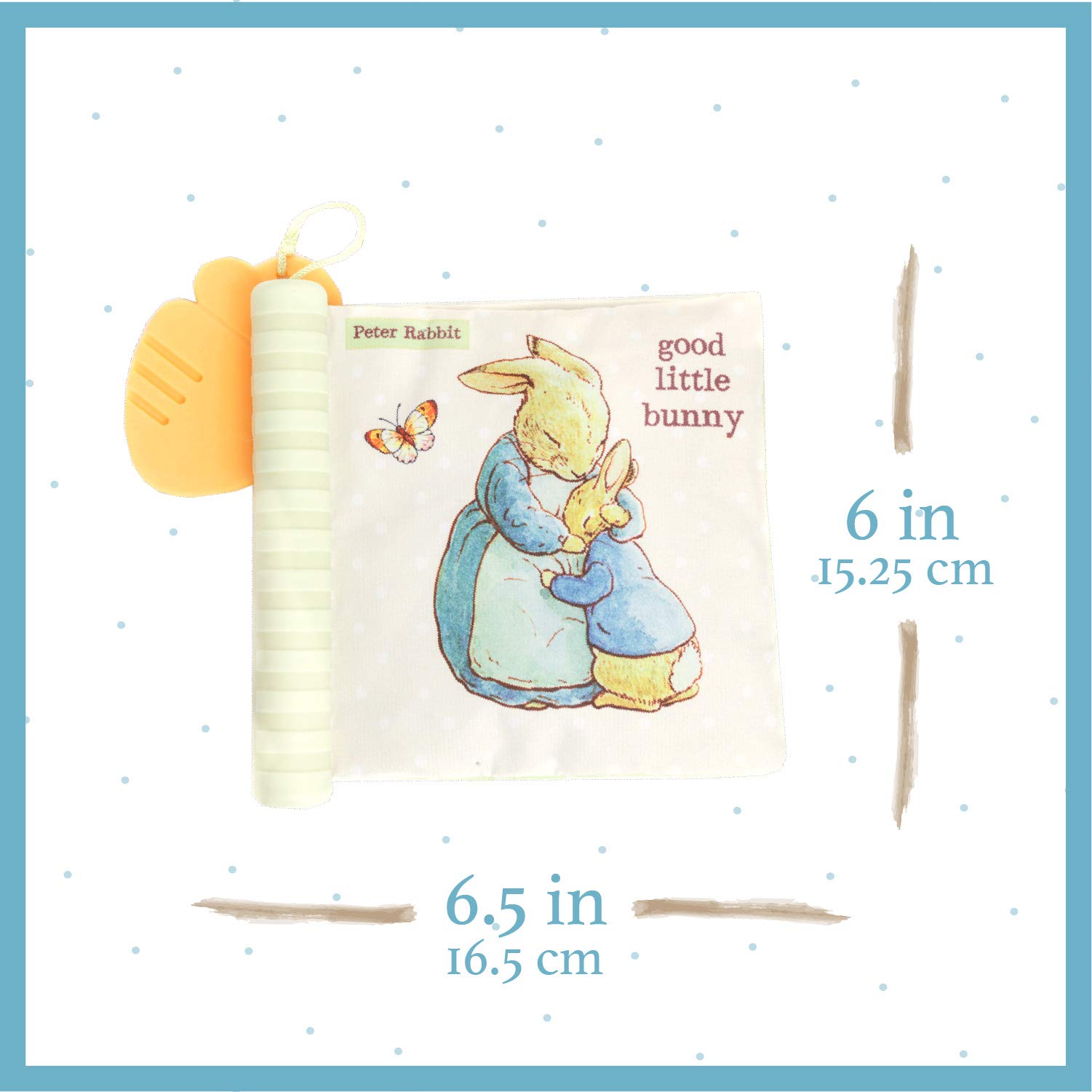 Beatrix Potter Peter Rabbit Soft Teether Book, 1 Count (Pack of 1)