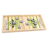 Fast Sling Puck Football Game, Table Desktop Battle Ice Hockey Game Winner Board Games, Desktop Sport Board Game for Family Game Night Fun for Adults and Kids, just Soccer