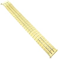 18-22mm Speidel Stainless Steel Gold Tone Mens Expansion Watch Band Reg 1293/32