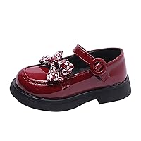 Shoe Toddler Girl Fashion Spring and Summer Children Casual Shoes Girls Leather Shoes Thick Soles Boot for Girls Size 2