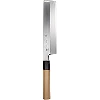 Endoshoji TKG ASB48021 Kitchen Knife, Thin Blade, Size: 8.3 inches (21 cm), Total Length: 14.0 inches (355 mm), Weight: 10.6 oz (270 g), Thickness 0.2 inches (5 mm), Sabun, Made in Bronze Yasuki's