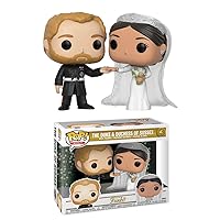 Funko POP Royals: Prince Harry and Meghan Markle Collectible Figure, Multicolor -, Standard