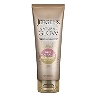 Natural Glow Sunless Tanning Lotion, Self Tanner, Fair to Medium Skin Tone, Daily Moisturizer, 7.5 Ounce, featuring Antioxidants and Vitamin E
