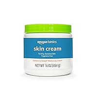 Ultra Moisturizing Skin Cream for Dry & Sensitive Skin, Dermatologist Tested, Fragrance Free, 16 Ounce, 1 Pound (Pack of 1) (Previously Solimo)