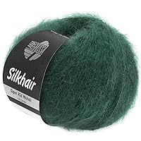 SILKHAIR Lana Grossa, 110 Dark Green Yarn