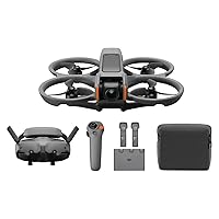 Avata 2 Fly More Combo (3 Batteries), FPV Drone with Camera 4K, Immersive Experience, One-Push Acrobatics, Built-in Propeller Guard, 155° FOV, Camera Drone with Goggles 3 and RC Motion 3