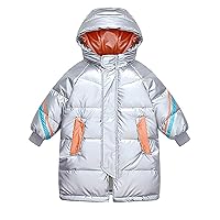 Boys Winter Coats with Fleece Liner Warm Thick Solid Cotton Long Sleeve Padded Jacket Small Dog Winter Coat for