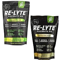 REDMOND Re-Lyte Electrolyte Drink Mix Lemon Lime & Pina Colada, 30 Stick Packs