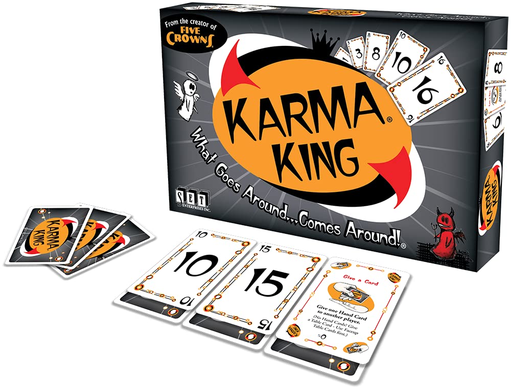 SET Karma Kings — Card Game — Family Fun Game Night — for Ages 8+
