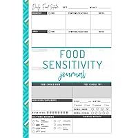 Food Sensitivity Journal: Food Diary and Symptom Log - 4 Months Food Allergy Tracker - Daily Food Intake Diary & Food Intolerance Journal