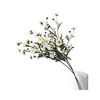 3 Bouquet Artificial Daisy Chamomile Fake Silk Marguerites Flowers Home Hotel Office Garden Craft Art Decor Long Stem 29'' High White