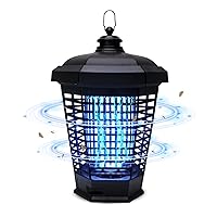 Bug Zapper Outdoor-4200V Indoor Electric Insect Fly Zapper-18w UV Lights Fly Traps Mosquitoes Killer for Home, Backyard, Patio, Black