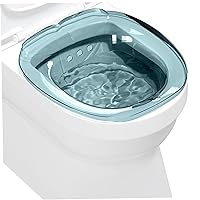 Foldable Sitz Bath for Toilet Hemorrhoids Safe PET Sitz Bath Basin with Removable Cleaner Deepen Sitz Bath Tub with Hanging Hole Portable Toilet Seat Squatty Potty for Pregnant Women Private Care