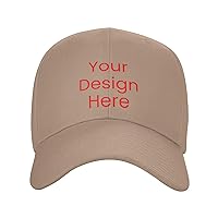 Hats for Men Design Your Own Name Logo Text Image Personalized Hats