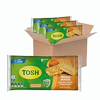 Tosh Orange Mousse Cream Cookies | No Artificial Flavors or Sweeteners | Perfect for Breakfast | 5.25 Ounce (Pack of 3)