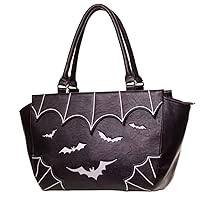 Banned Apparel Bats Faux Leather Gothic Vampire Shoulder Handbag