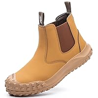 Steel Toe Work Boots for Women Waterproof Lightweight Slip-on Safety Shoes Industrial Construction Outdoor Sneakers