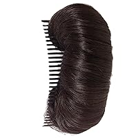 Hair Bump Clip for Volume, Invisible Fluffy Hair Pad for Short Long Hair Natural Heighten Hair Bump Breathable Hair Puff Clip for Women Dark Brown