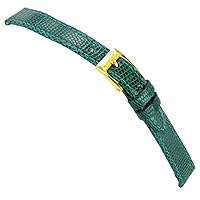 14mm Morellato Genuine Lizard Flat Stitched Green Ladies Watch Band Regular 858
