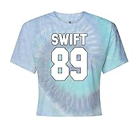 Expression Tees Swift 89 Birth Year Music Fan Era Poets Department Lover Womens Cropped T-Shirt