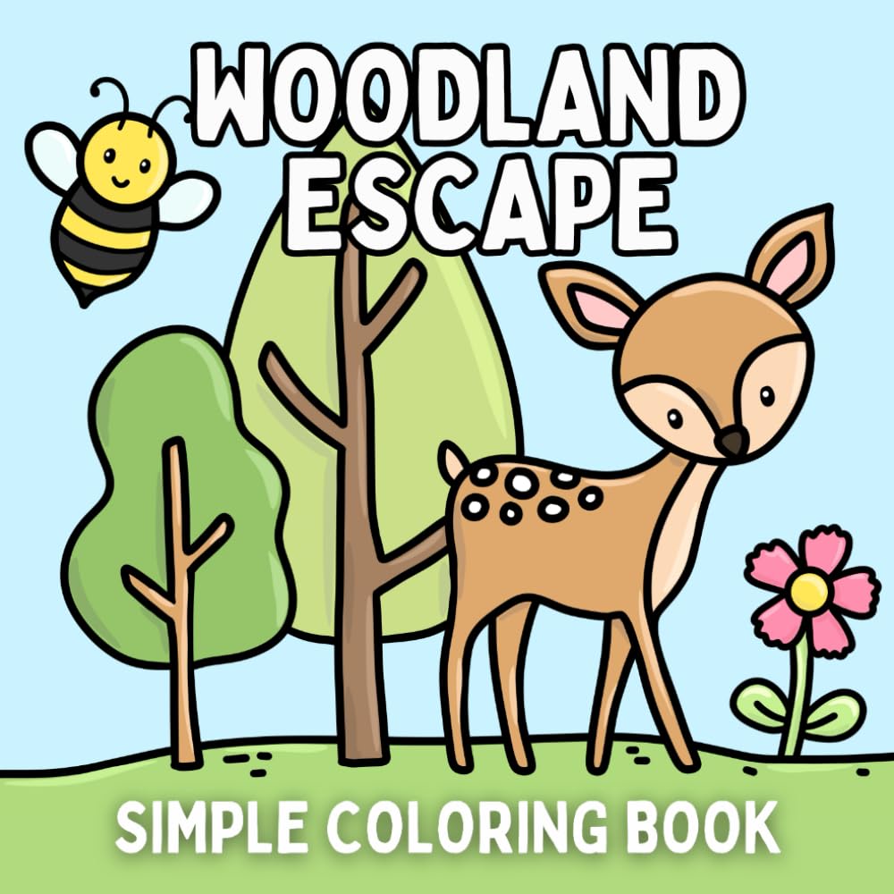 Woodland Escape Coloring Book: Bold & Easy Designs for Adults and Kids (Bold & Easy Coloring Books)