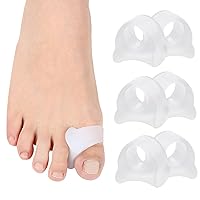 Gel Toe Spacers 12pcs to Restore Toes to Their Original Shape, Big Toe Separators Toe Spreaders Toe Straightener for Correct Bunion Overlapping Toes Hammer Toe Relaxation