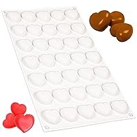 Heart Silicone Mold for Chocolate Gummy Jelly Caramel Toffee Ganache Praline Ice Cubes 35-Cavity