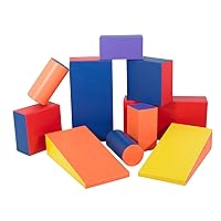 Children's Factory Soft Shapes Set, Primary, CF362-545, Large Foam Blocks, Toddler Playroom, Preschool or Daycare Indoor Playground Building Activity