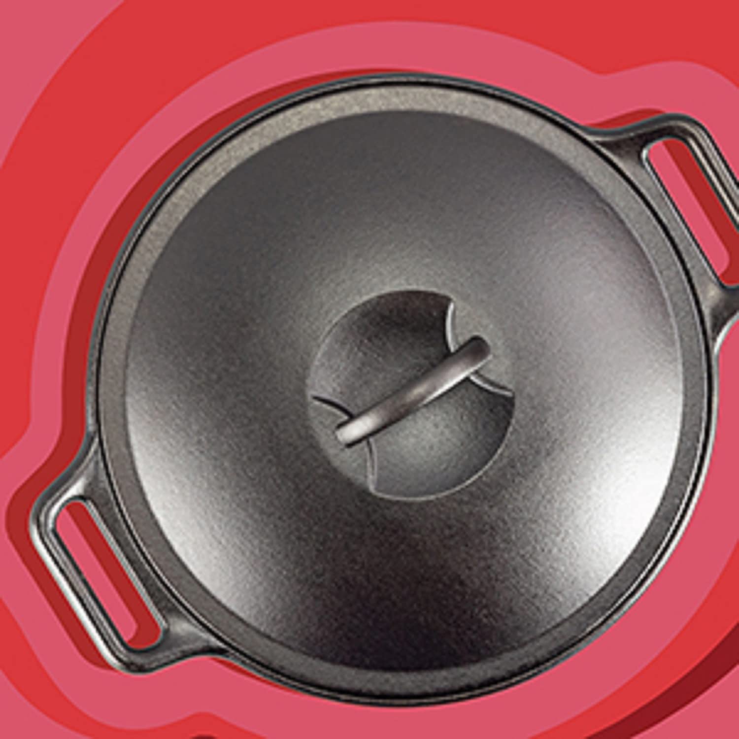 Lodge BOLD 7 Quart Seasoned Cast Iron Dutch Oven, Design-Forward Cookware,Black