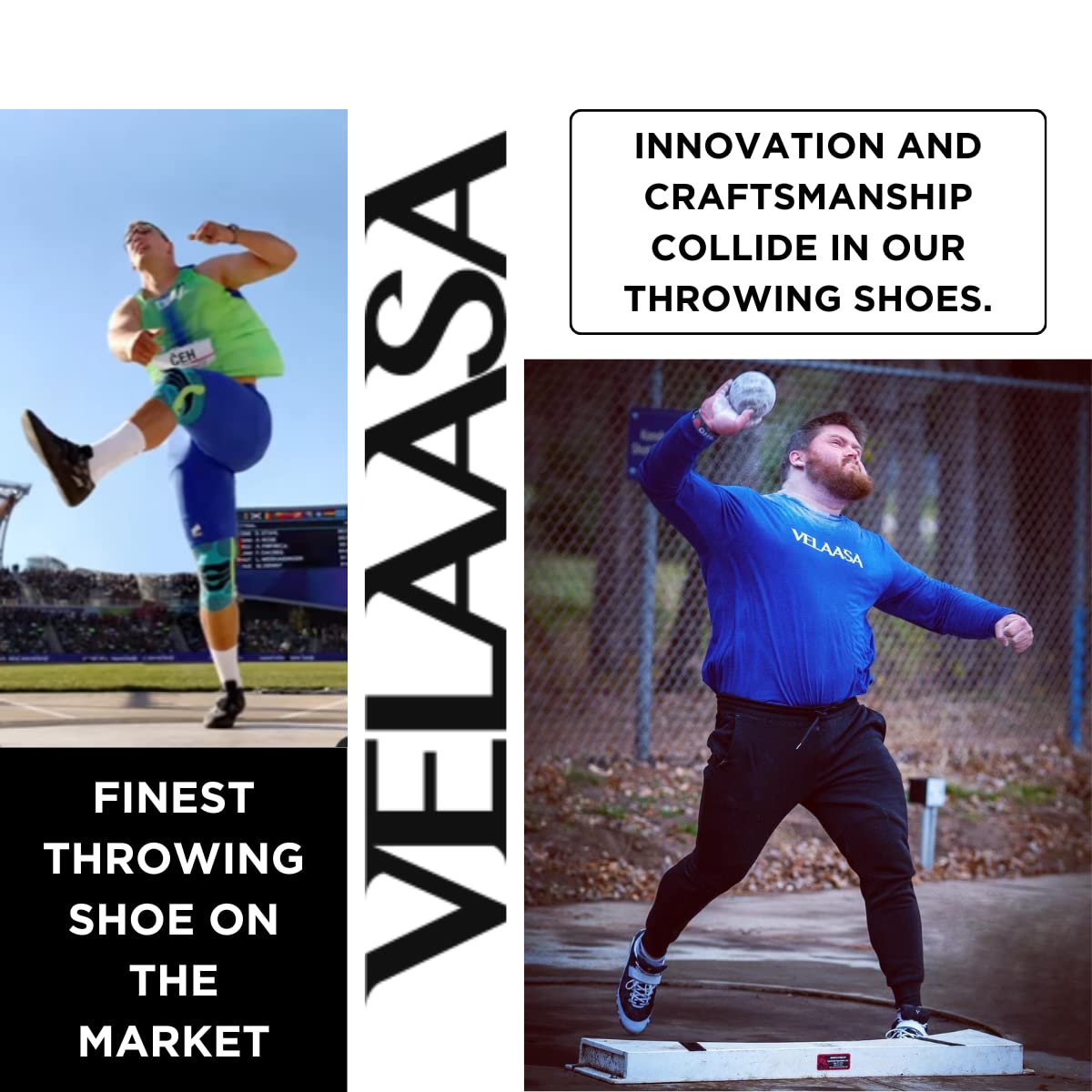 VELAASA Stones | Throwing Shoe | Men and Womens Discus Shoes | Shotput | Track and Field Training