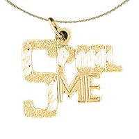 Jewels Obsession Silver Saying Necklace | 14K Yellow Gold-plated 925 Silver Spoil Me Saying Pendant with 18