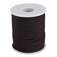 Braided Nylon Twine Cord Thread String for Necklace Bracelet Jewelry Making Crafting Accessories (2.8mm-65feet, Coffee)