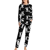 Dicks Out For Harambe Womens Pajama Sets Long Sleeve Top And Pants Soft Comfortable Sleepwear Loungewear Set