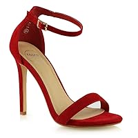 Womens Open Toe Stiletto High Heel Ankle Strap Sandals for Dress Party Evening Shoes