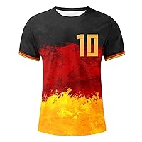 Oversized Herren T-Shirt Germany Kurzarm Sport Sommer Rundhals Große Größen Locker Fashion Flagge Fußball 2024 Shirt