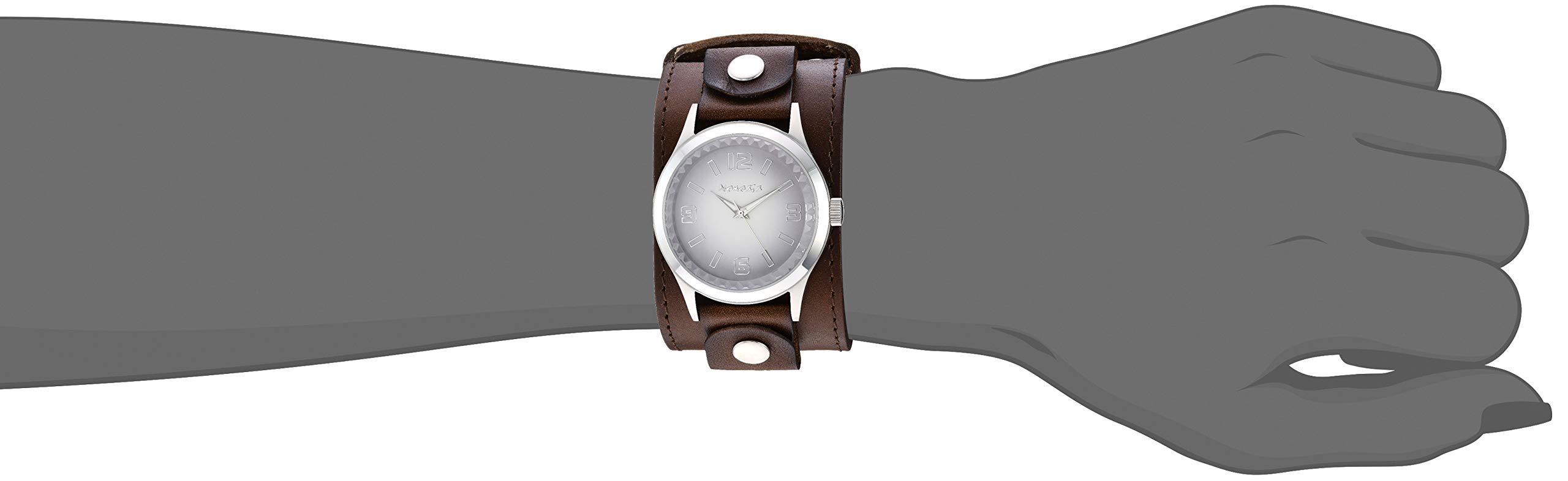 Nemesis Unisex DLBB217W Gradient Pointium Analog Display Brown Watch
