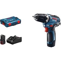 Bosch Professional 12V system cordless screwdriver GSR 12V-35 (2x 3.0 Ah battery, 12 volt, max.torque hard / soft: 35/20 Nm, in L-BOXX)