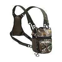 Allen Company Terrain Mesa Binocular Case with Harness - Chest Rig for Hunting, Travel, and Birding - Rangefinder Pocket - Realtree Edge
