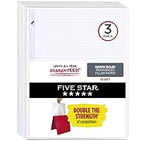Oxford Filler Paper 3-Hole Punched 4 x 4 Graph Rule - New 62360 Loose-Leaf Paper for 3-Ring Binders 400 Sheets Per Pack 8-1/2 x 11 