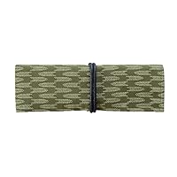 サキ(Saki) Roll-up Pen Case, Japanese Pattern, Matcha P-661G